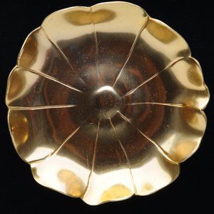 McClelland Barclay - Gold Plated Flower Side Dish